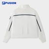 FILA FUSION Women's Stand Collar Knit Pullover Hoodie