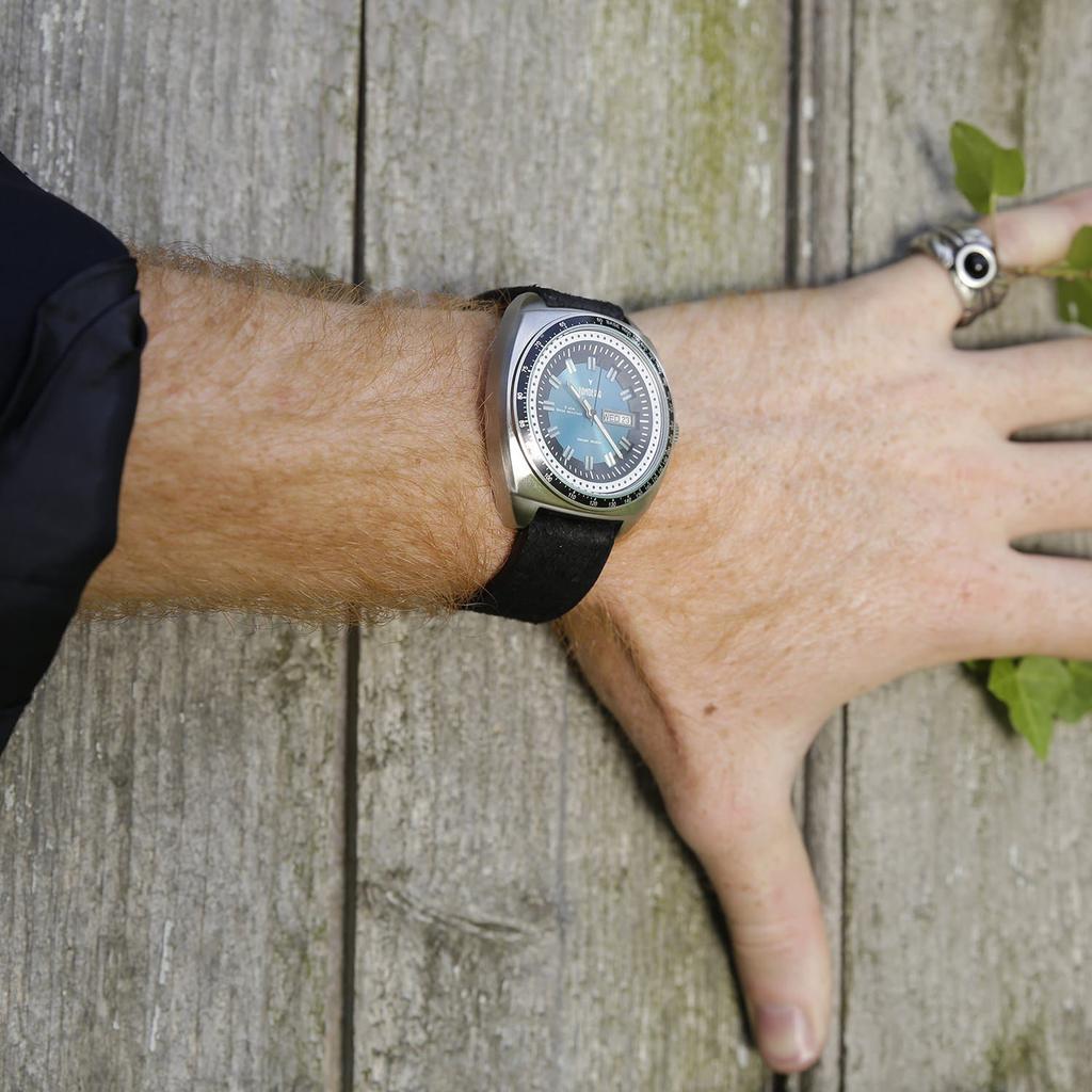 [Fonderia] THE GAMBLER 6A004UB2 Men's Watch, Officially Imported, Black