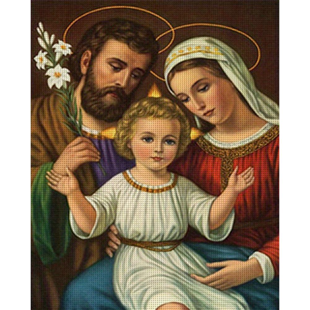 

Vollstickgarn aus Öko-Baumwolle 14-каратное золото Kreuzstich «Юнгфрау Мария» 4