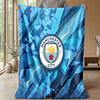 Couverture sur le thème de Manchester City Couverture douce en flanelle Couverture jetée pelucheuse Couverture douillette pour canapé et lit pour la décoration de la maison