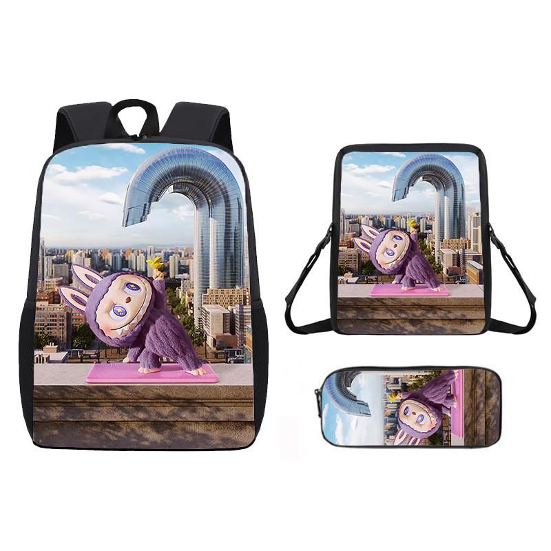 Anime Shoulder Cartoon Bag Pencil Case School Backpack For Children