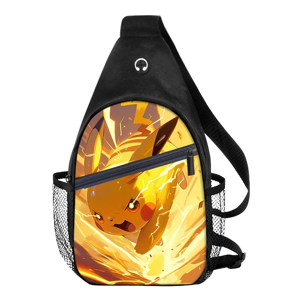 Breast Bag Men'S And Women'S Sports Travel Versatile Casual Shoulder Bag Multifunctional Messenger Bag Cartoon