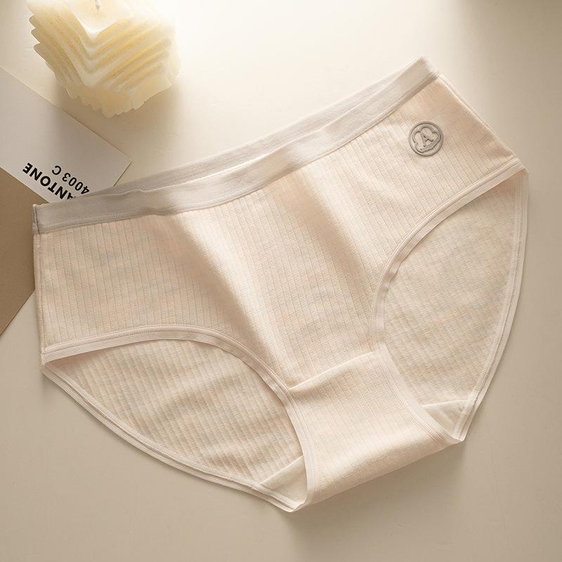 

Женские трусики со средней талией, дышащее нижнее белье с подтяжкой бедер, антибактериальные удобные треугольные трусики XL светло-розовый