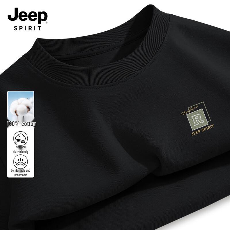 Мужская повседневная свободная футболка с длинным рукавом JEEP SPIRIT 2026 2XL