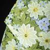 50*132Cm Water-Soluble Lace 3D Embroidery Hollow Fabric Green Flower Wedding Dress Skirt Curtain Clothes Tablecloth Diy Sewing