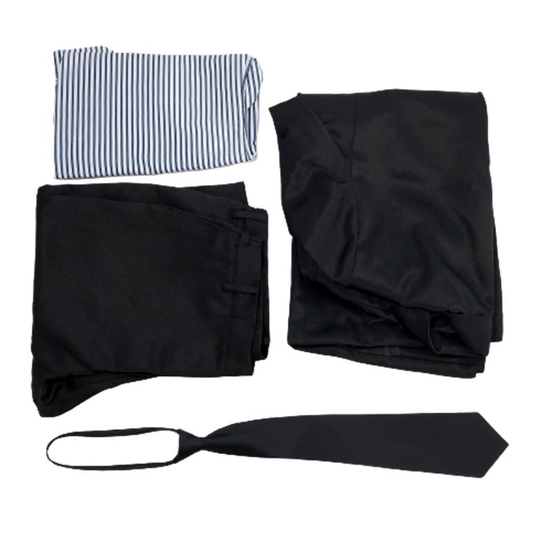 

Sanji One Piece Cosplay Custume Set Halloween Party Props Black Suit Gift Fans XL