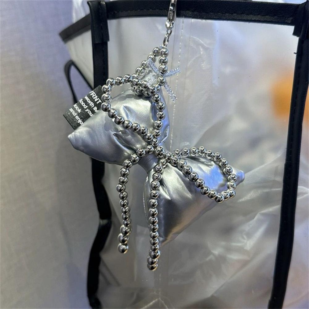 

INS Korean Cute Charm 3D Bowknot Keycord Camera Airpods Phone Universal Accessories Stylish Pendant Girl Jewelry Hanging Chain