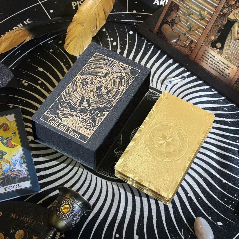 Smith-Waite Centennial Tarotová karta - Zlatá fólie, Vodotěsná, Vhodná pro začátečníky