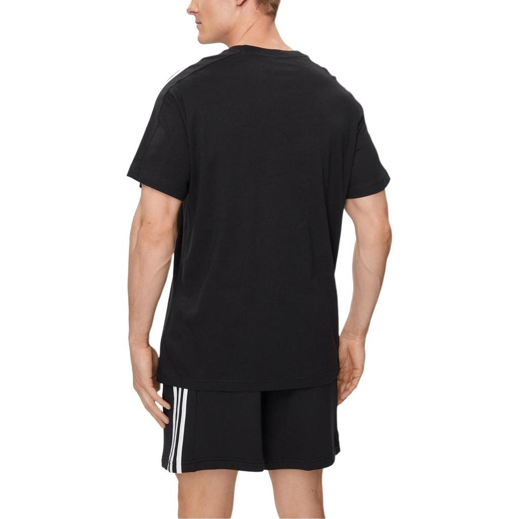 adidas Essentials Single 3-Stripes T-shirt Asia Sizing 'Black' Men's IC9334