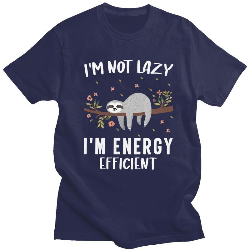 

Custom Classic Lazy Sloth T Shirts Men Tshirts Casual Tee 100 Cotton Slim Fit Tshirts Merch 4XL