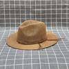 Handmade Panama Hat Elegant Wide Brimmed Decorated Sun Hat for Women Party British Beach Hat Lady Knitted Straw Hat