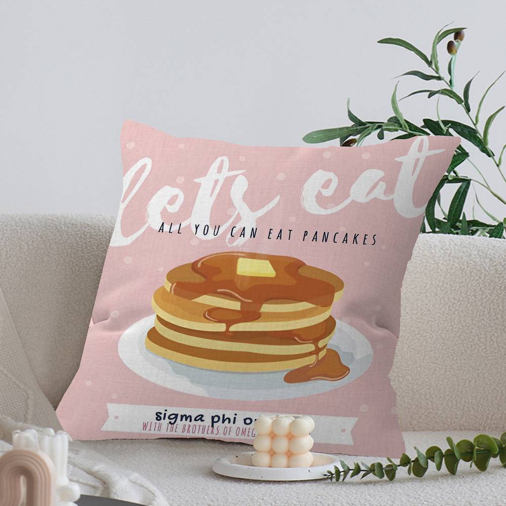 

Delights Pancake Green Tea Sushi Cushion Cover Car Throw Pillow Case For Sofa Car Christmas Gift 40x40cm 45x45cm 12x12Inch
