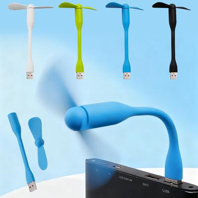 1/2PCS USB Cooling Fan Electronic Gadget Ventilador Led Usb Mini Ventilator Portable Flexible Cooler For Laptop Power Bank