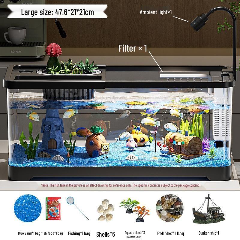 

Набор для настольного аквариума EE KEAN Deluxe Light Filter Shipwreck 7-Piece Package