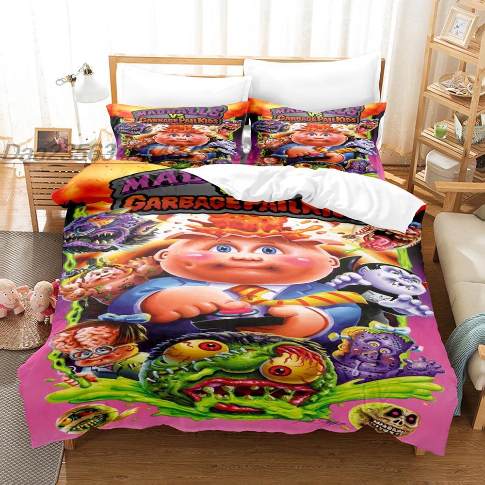 Garbage Pail Kids Bedding Collection Single Twin Full Queen King Size Bed Collection Teenager Bedroom Linen Set 3D Anime Bed Sheet Set