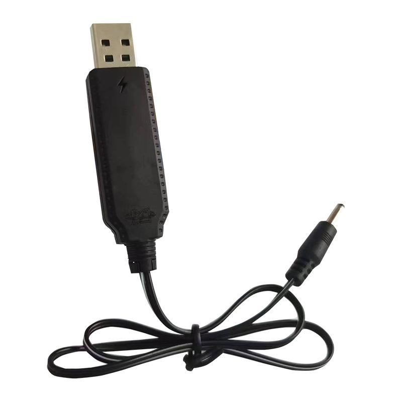 3.7V USB DC Charging Cord 3.5mm Plug Charge Line with Power Off Indicator 1/5Pcs Anti-break for Daily Long-term Use