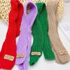 DIY Fashion Doll Knit Scarf Multi-colors Casual Wear Dolls Accessories Handmake Kids Gift Toys For 11cm Cotton Dolls