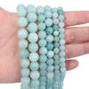 Natural Burma Jade Stone Beads 6 8 10mm Green Round Loose Gemstone Beads for Jewelry Making DIY Necklace Bracelets Accessories