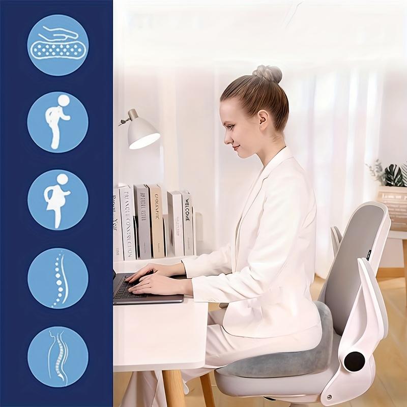Memory Foam Cushion for Tailbone,Hemorrhoid Care,Donut Seat Pad with Cushioned,Portable Oval for Pregnancy,Office Chair,Car