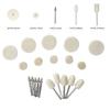 Wool Buffing Kit 129pcs for 3.175mm Rotary Tool for Polishing Metal and Wood Includes Various Felt Shapes and Sizes