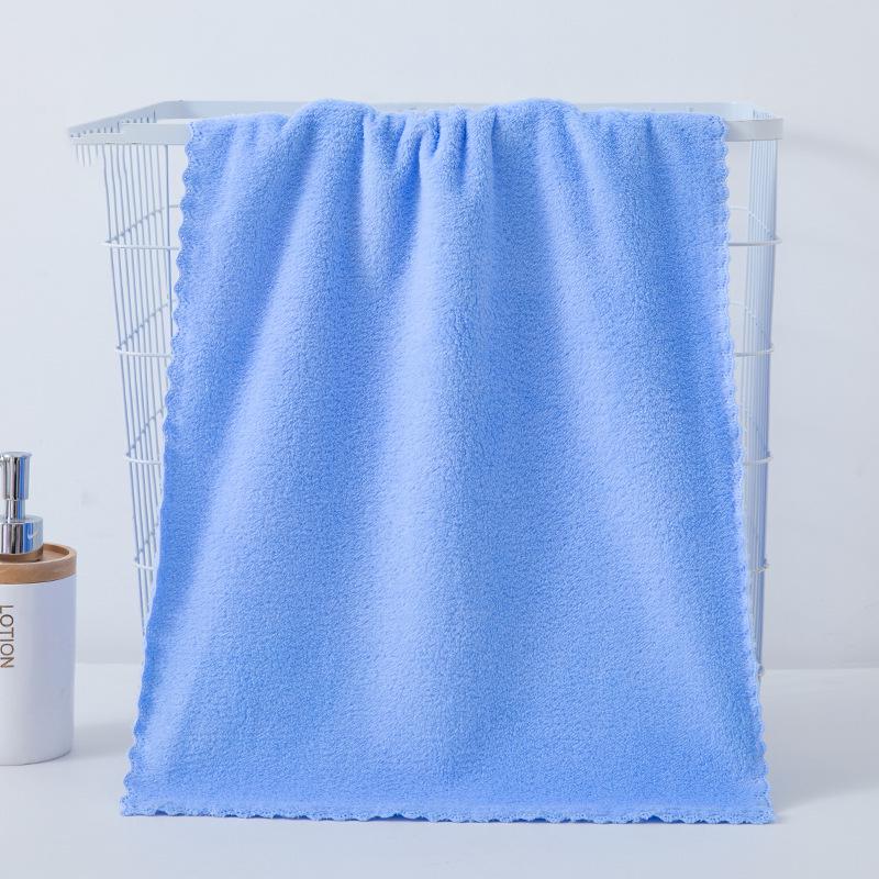 Coral Fleece Towel Set: Absorbent Bath & Face Towels with Customizable Gift Options