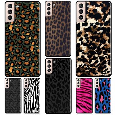 Capa de telefone com estampa de leopardo e zebra tigre para Samsung Galaxy S10 S9 Note 10 Plus Note 20 S10e S20 FE S22 S21 Ultra