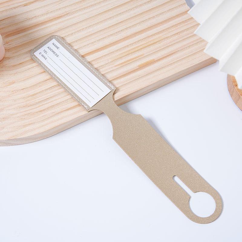 

Thick PU Leather Anti-Lost Luggage Tag with Signature Slot