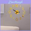 Elegant Diy Number Wall Clock 3d Mirror Sticker For Stylish Home Office Decor