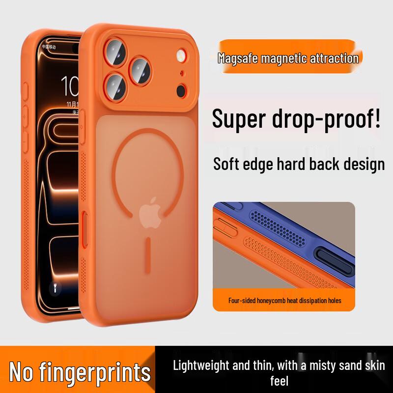 Hongzhuo Magnetic Frosted Translucent Silicone Phone Case for iPhone