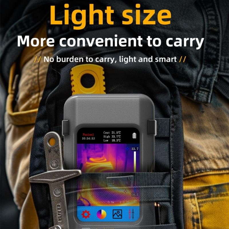 Thermal Imaging Multimeter Thermal Analysis Meter for HVAC Systems and Electrical Circuit Temperature Monitoring M4YD