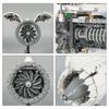 Aircraft Turbofan Turbojet Engine Model Kit That Works Build Your Own Engine for Adults MOC133571 DIY Simulation Engine Designe