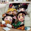 Japonské Anime Demon Slayer Deka Kreslená Deka Tomioka Giyuu Deka Potah na křeslo Deka Pohovka Přehoz přes postel Vějíř Dárek