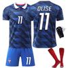 New Season Soccer France Jersey Set #11 Olise