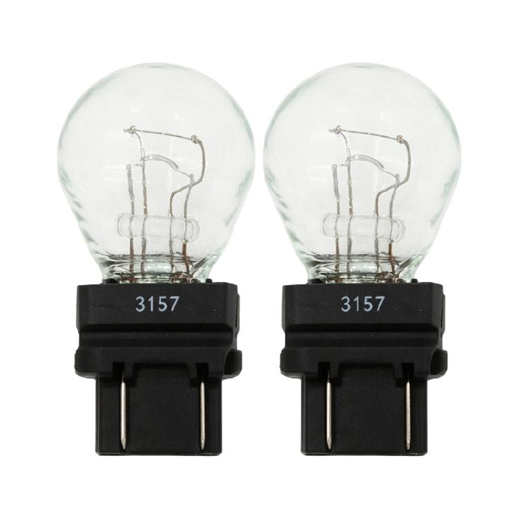 3157 Automotive Rear Light Bulbs Halogen Glass Replacement Lamps Vehicle Modification Part 2pcs for Brake Tail Signal Socket Daily Use
