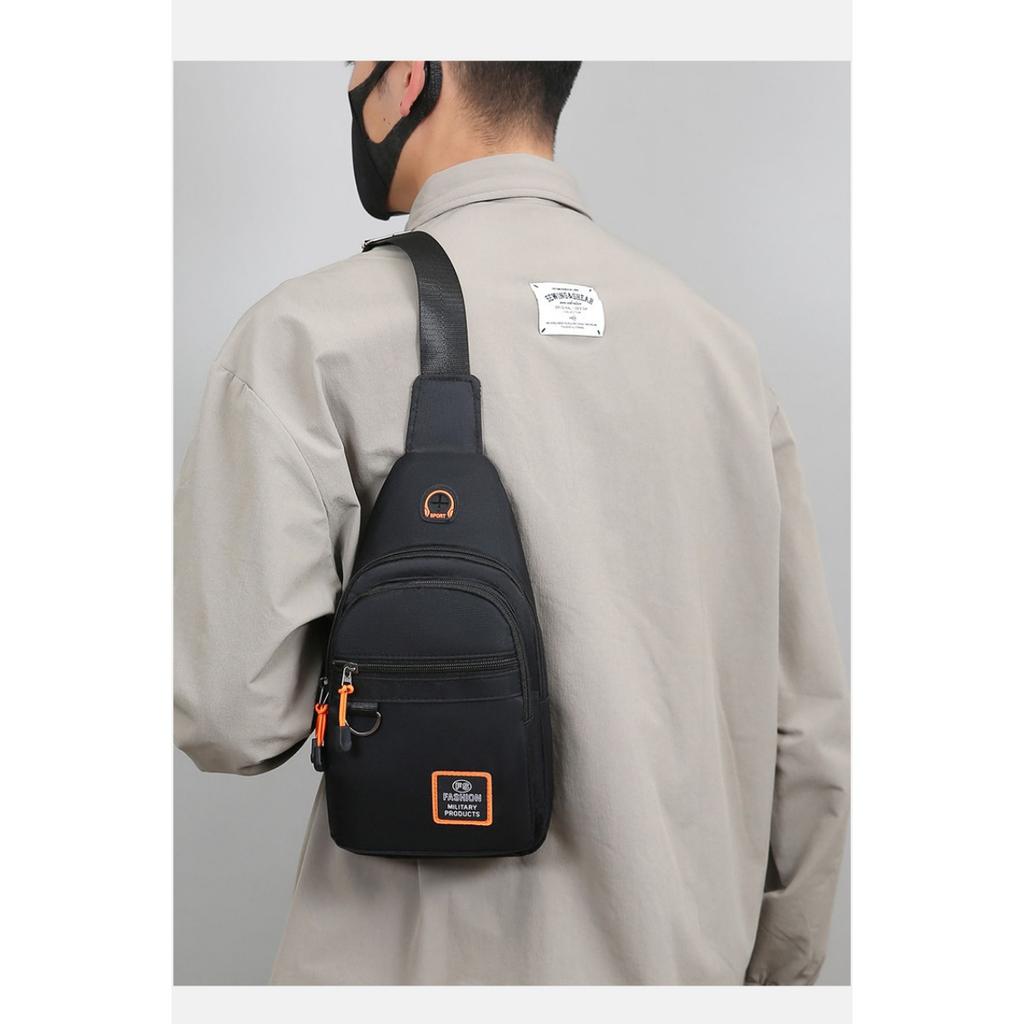 Męska torba na klatkę piersiową, torebka, lekka płócienna tkanina, torba crossbody na ramię, stylowa, casualowa, męskie saszetki biodrowe, męska torba na klatkę piersiową, na wyjścia i do ćwiczeń