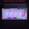 Clear Matte Translucent Keycaps, Suitable for Most Mechanical Keyboards, Ice Crystal, 1% Cherry, PBT, CHERRY