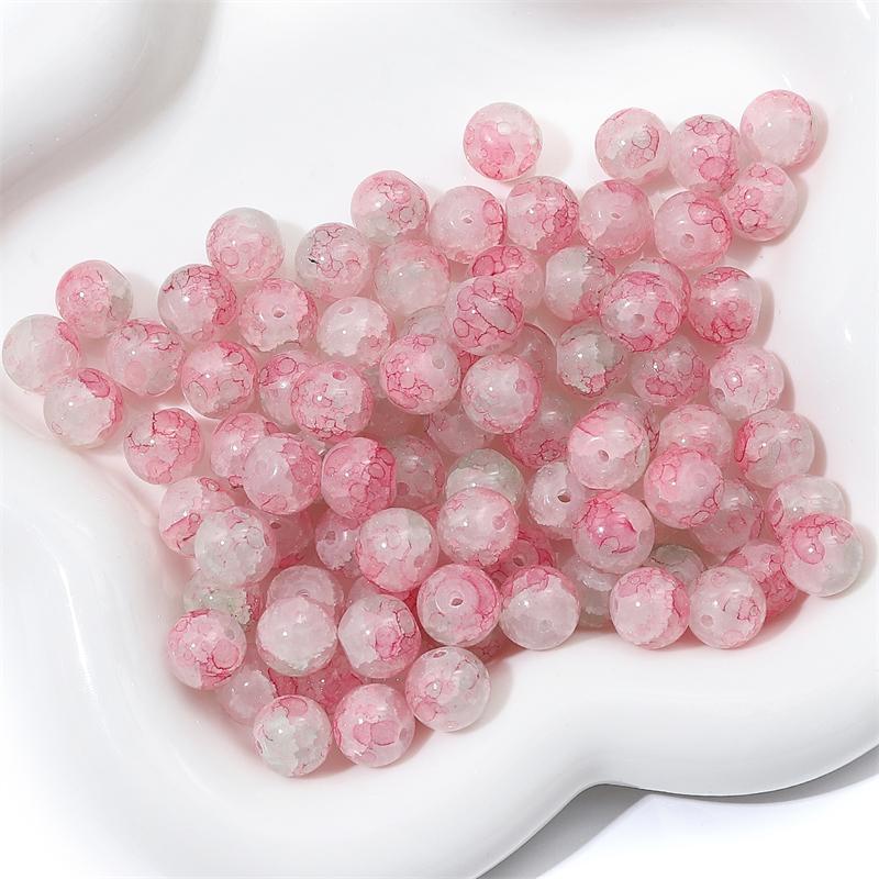 20 Stück Kristall-Glasperlen, Breakout-Kugeln, lose Distanzperlen für DIY-Armbänder, Halsketten, Schmuckherstellung