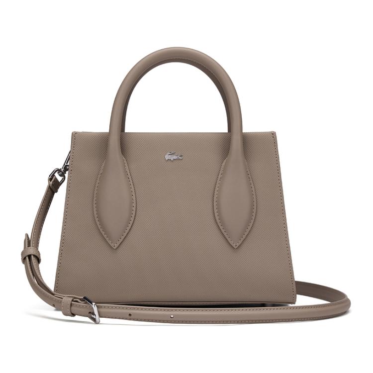 

Lacoste Fashion Versatile Logo PVC Shoulder Crossbody Tote Bag Medium Women bags Khaki NF4761DZ-N81 Khaki,Medium