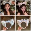 Soft Plush Fabric Plush Cat Ears Hair Decor Princess Style Fluffy Hair Hoop  Party Dress Up