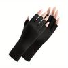 1 Pair Fingerless Gloves Summer Sunscreen Protection Multicolor Gloves Woman Driving Gloves Stretch Female Touchscreen