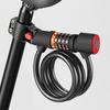Haistick GNY-74 Portable Bicycle Cable Lock with Taillight Password