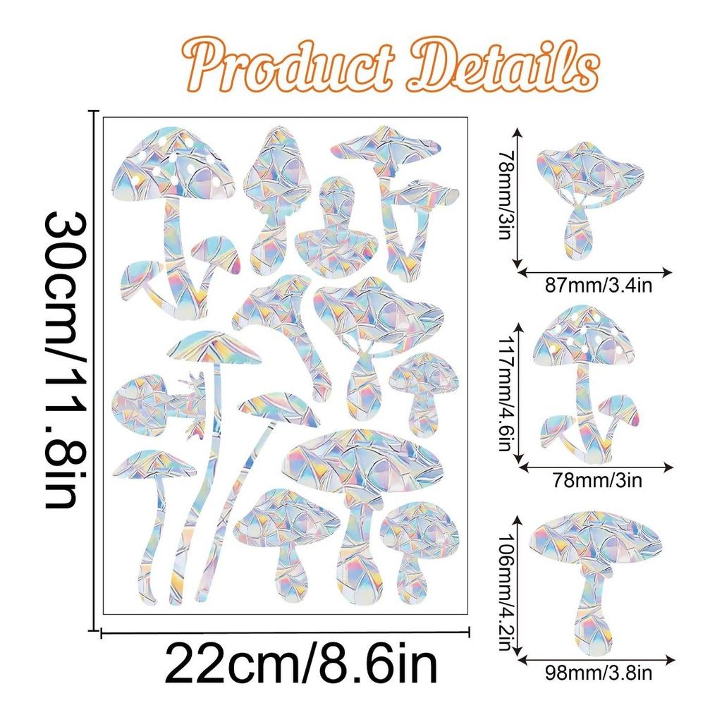 Christmas Windows Rainbow Prism Stickers Rainbow Film for Window Glass Clings Static Removable Suncatcher Decal Sticker