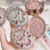 Flower Knows Strawberry Rococo Series Embossed Blush Fine Powder Makeup Smooth Long-Lasting Blusher Face Enhancing Makeup Color