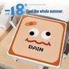 Cartoon Ice Silk Summer Cushion: Breathable Office Chair & Stool Rattan Mat