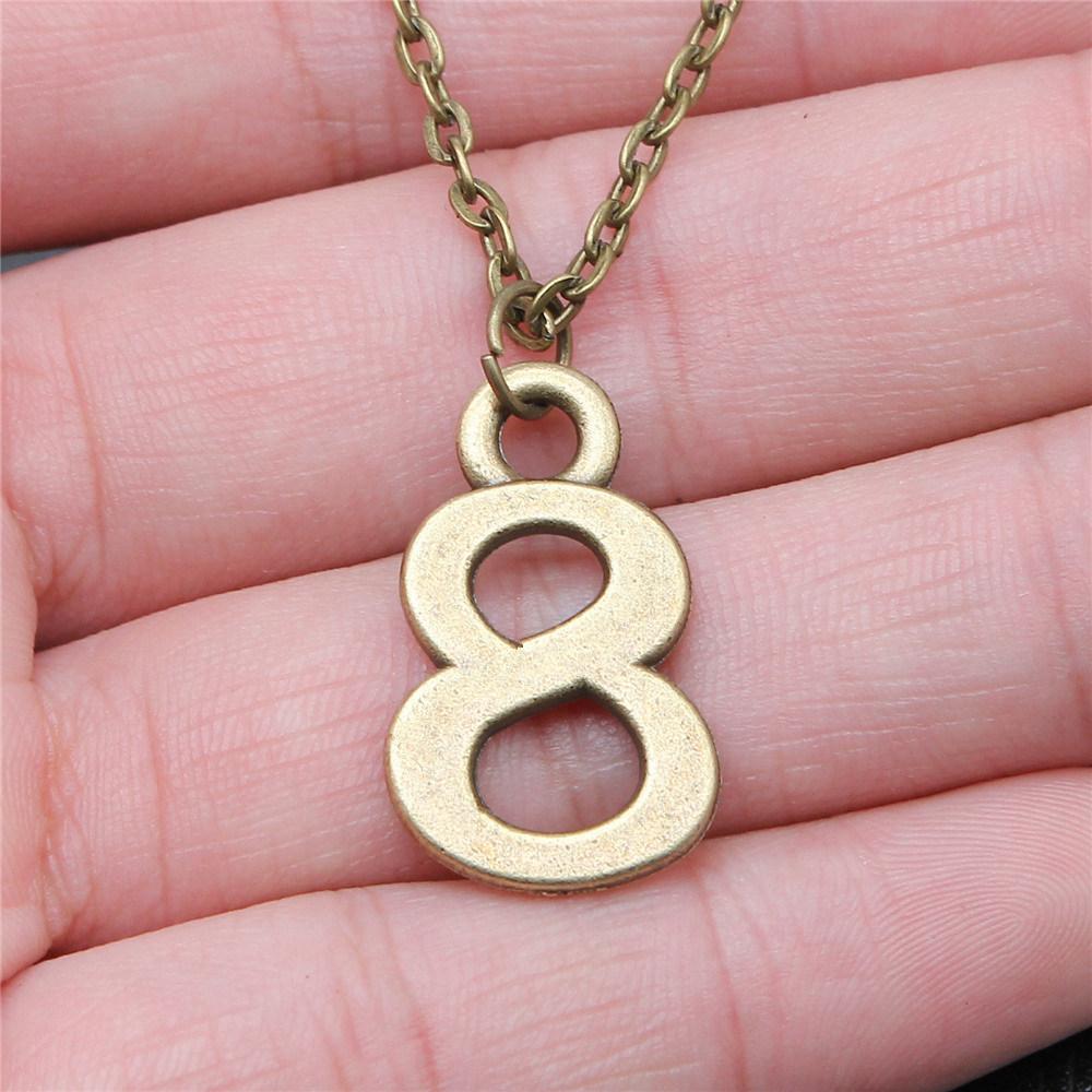Necklace On The Neck 43cm Chain Arabic Number Tags Kids' Jewelry Materials QN007