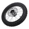 14 Inch Dirt Bike Front Wheel Assembly 60 100 14 2.5 14 Tire Inner Tube 12mm Rim Axle with Brake Rotor for 125 140 150