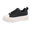 European station biscuit shoes women's little white shoes 2025 spring new muffin thick sole heightening casual sports board shoes European goods