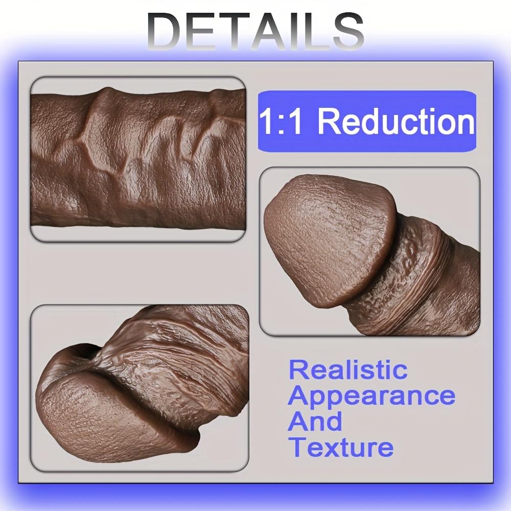 Realistic Penis Sleeve for Men, Soft Silicone with Skin-Like Texture, Secure Hollow Design, Stable Fit, Flexible & Comfortable Adult Toy