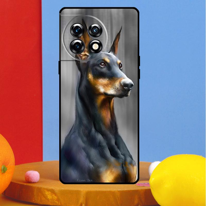 Dackel Dobermann Hund Hülle Für OnePlus 12 11 13 13R 12R 10 Pro 8T 10T OnePlus Nord 4 CE 2 3 Lite N10 N20 N30 Hülle