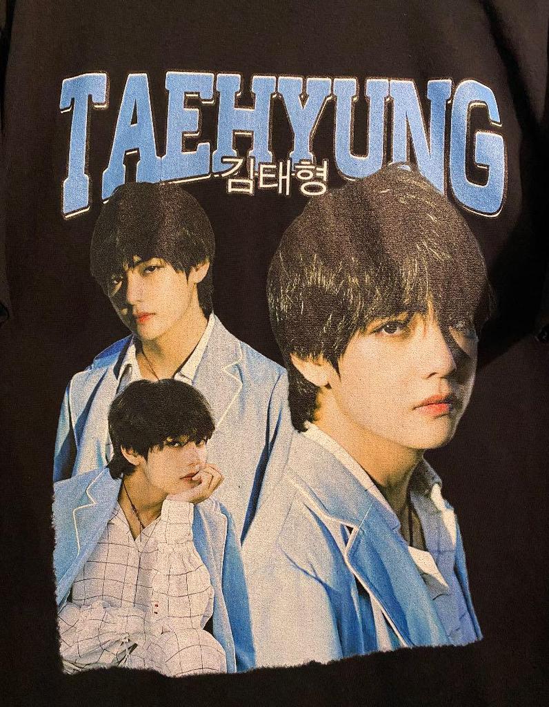 [USED] V Taehyung BTS T-shirt Vintage Layover
